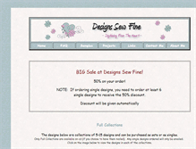 Tablet Screenshot of designssewfine.com